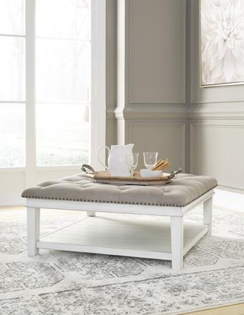 Kanwyn Upholstered Ottoman Coffee Table - Furniture World