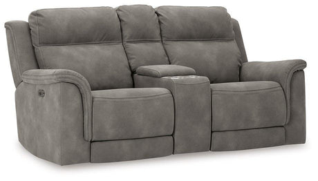 Next-Gen DuraPella Power Reclining Loveseat with Console - Furniture World