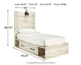 Cambeck Bed with 4 Storage Drawers - Furniture World