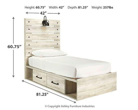 Cambeck Bed with 4 Storage Drawers - Furniture World