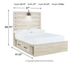 Cambeck Bed with 4 Storage Drawers - Furniture World