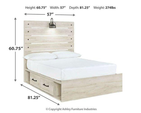Cambeck Bed with 4 Storage Drawers - Furniture World