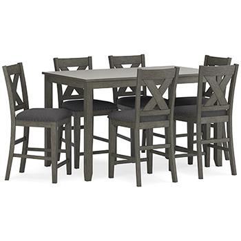 Caitbrook Counter Height Dining Table and Bar Stools (Set of 7) - Furniture World