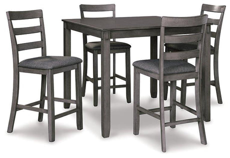 Bridson Counter Height Dining Table and Bar Stools (Set of 5) - Furniture World