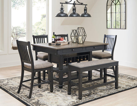 Tyler Creek Counter Height Dining Set - Furniture World