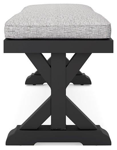 Beachcroft Outdoor Bench with Cushion - Furniture World