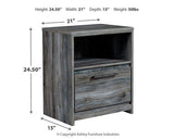 Baystorm Nightstand - Furniture World