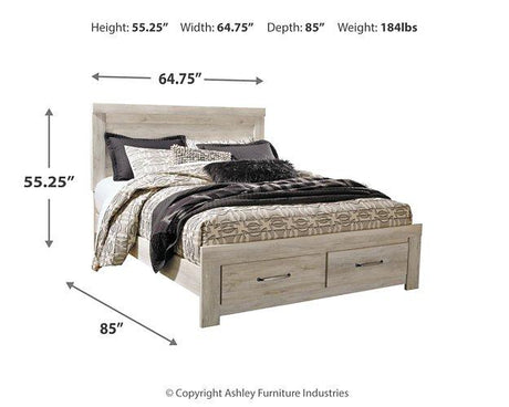 Bellaby Bed with 2 Storage Drawers - Furniture World
