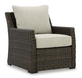 Brook Ranch Outdoor Lounge Chair with Cushion - Furniture World