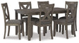 Caitbrook Dining Table and Chairs (Set of 7) - Furniture World