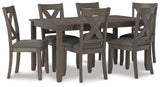 Caitbrook Dining Table and Chairs (Set of 7) - Furniture World