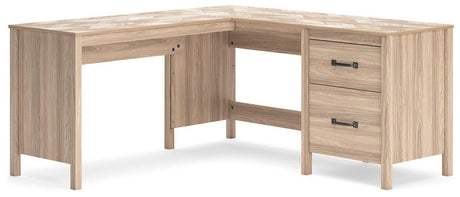 Battelle 60" Home Office Desk with Return - Furniture World