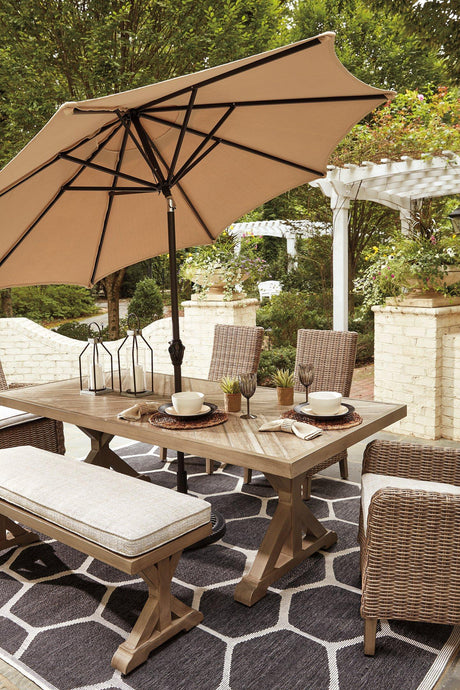 Beachcroft Outdoor Dining Set - Furniture World