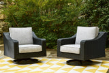 Beachcroft Outdoor Swivel Lounge with Cushion - Furniture World