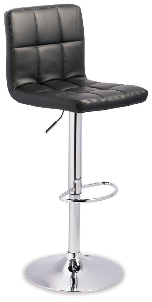 Bellatier Adjustable Height Bar Stool - Furniture World