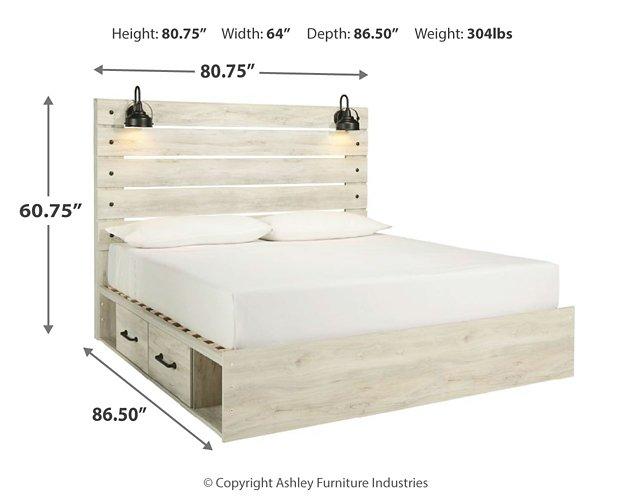Cambeck Bed with 4 Storage Drawers - Furniture World