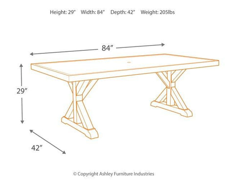 Beachcroft Outdoor Dining Set - Furniture World