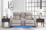 Boyington Power Reclining Loveseat with Console - Furniture World