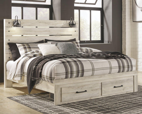 Cambeck Bed with 2 Storage Drawers - Furniture World