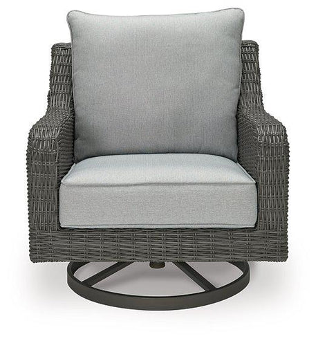 Elite Park Outdoor Swivel Lounge with Cushion - Furniture World