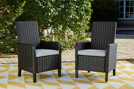 Beachcroft Outdoor Arm Chair with Cushion (Set of 2) - Furniture World