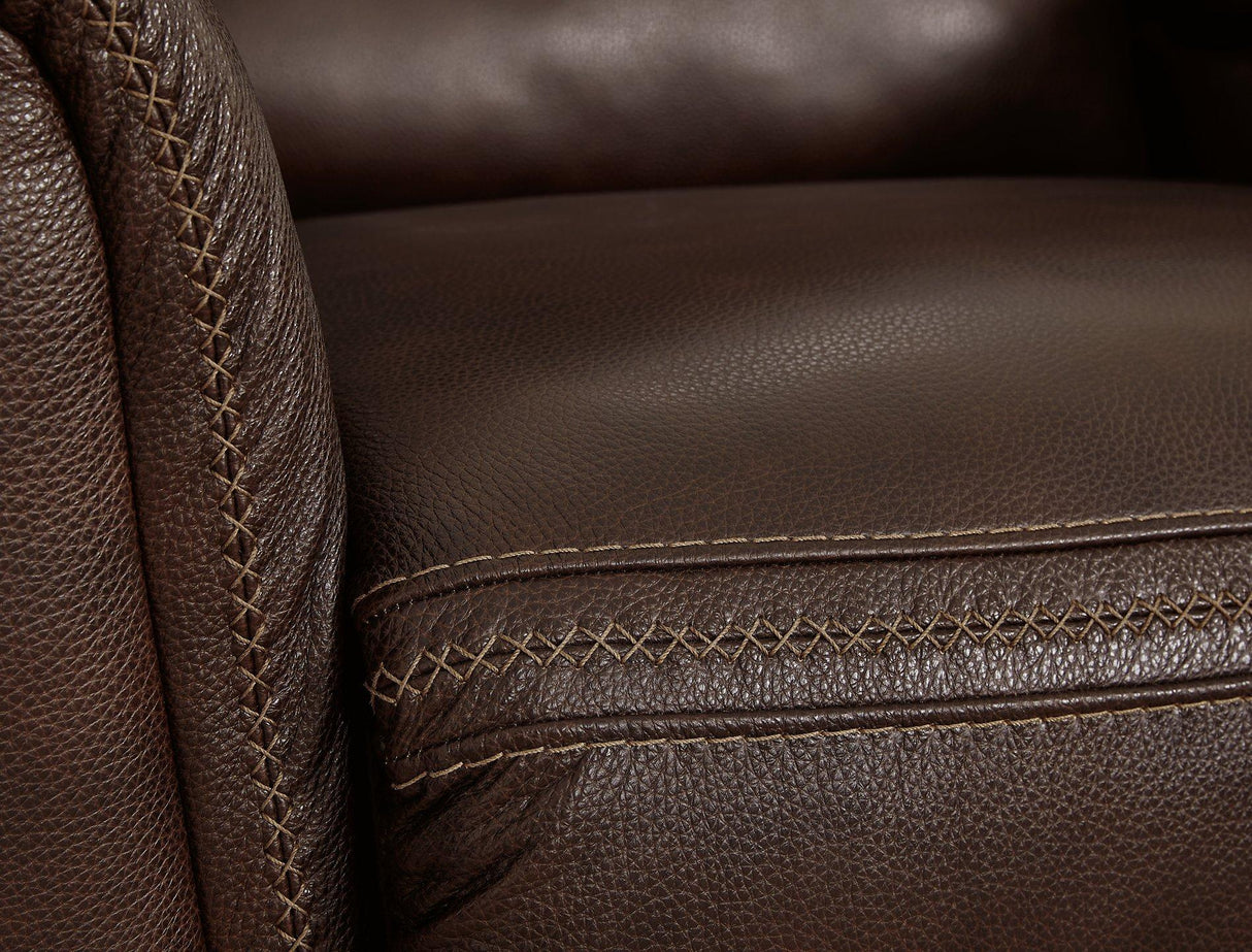 Alessandro Power Reclining Loveseat with Console - Furniture World