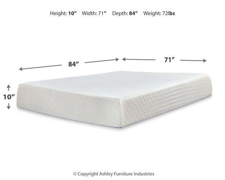 10 Inch Chime Memory Foam Mattress Set - Furniture World