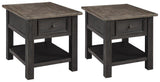 Tyler Creek End Table Set - Furniture World