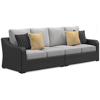 Beachcroft 2-Piece Outdoor Loveseat with Cushion - Furniture World