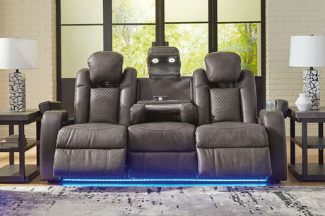 Fyne-Dyme Power Reclining Sofa - Furniture World