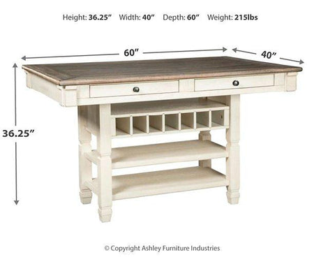 Bolanburg Counter Height Dining Table - Furniture World
