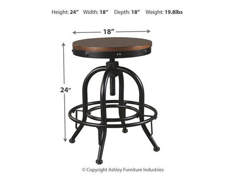 Valebeck Counter Height Bar Stool - Furniture World