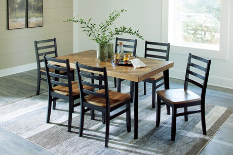 Blondon Dining Table and 6 Chairs (Set of 7) - Furniture World