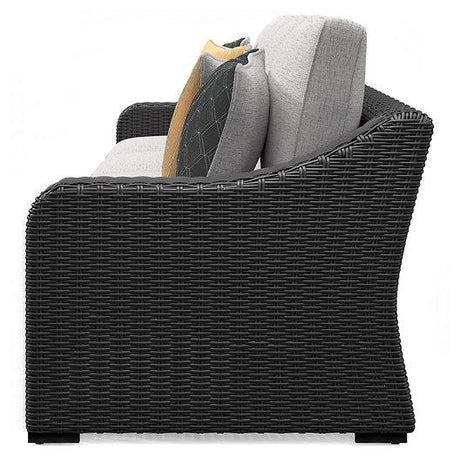 Beachcroft 2-Piece Outdoor Loveseat with Cushion - Furniture World