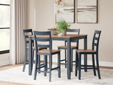 Gesthaven Counter Height Dining Table and 4 Barstools (Set of 5) - Furniture World