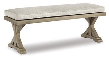 Beachcroft Outdoor Bench with Cushion - Furniture World