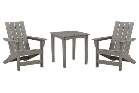 Visola Outdoor Adirondack Chair Set with End Table - Furniture World
