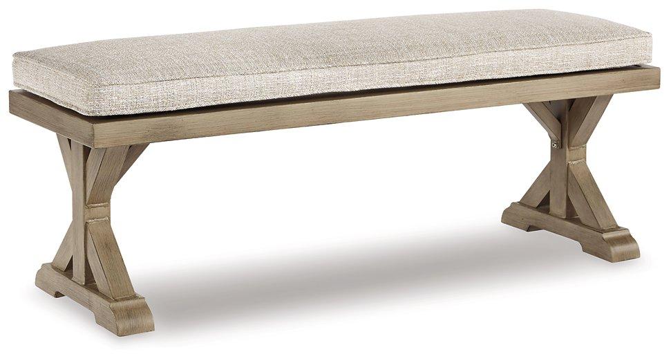 Beachcroft Outdoor Bench with Cushion - Furniture World