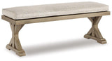 Beachcroft Outdoor Bench with Cushion - Furniture World