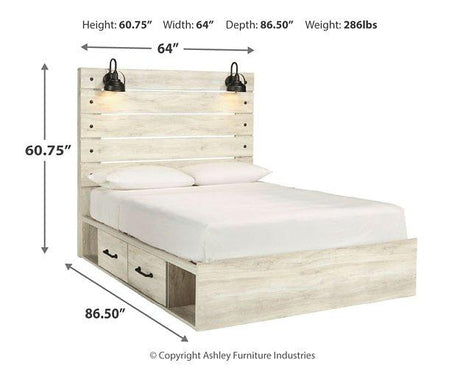 Cambeck Bed with 4 Storage Drawers - Furniture World