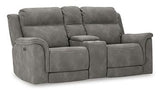Next-Gen DuraPella Power Reclining Loveseat with Console - Furniture World