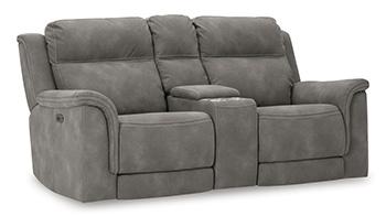 Next-Gen DuraPella Power Reclining Loveseat with Console - Furniture World