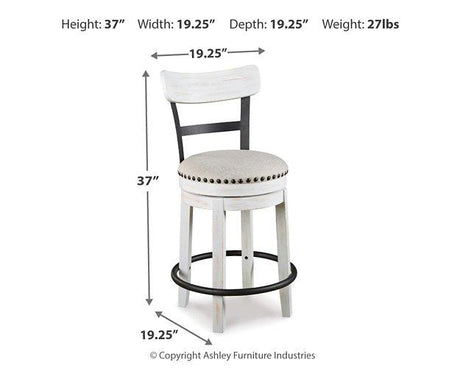 Valebeck Counter Height Bar Stool - Furniture World