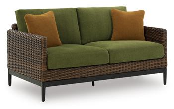 Horizon Hall Outdoor Loveseat with Cushion - Furniture World