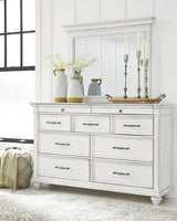 Kanwyn Dresser and Mirror - Furniture World