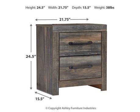 Drystan Nightstand - Furniture World