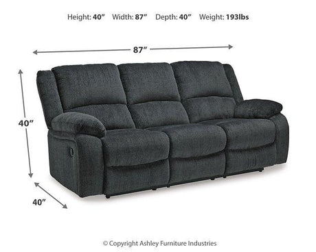 Draycoll Reclining Sofa - Furniture World