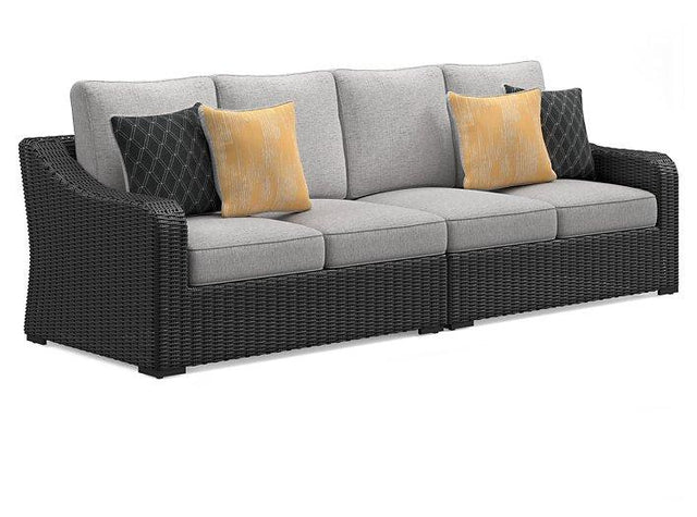 Beachcroft 2-Piece Outdoor Loveseat with Cushion - Furniture World