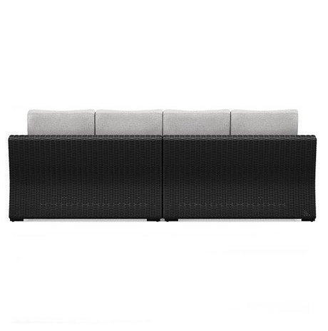 Beachcroft 2-Piece Outdoor Loveseat with Cushion - Furniture World