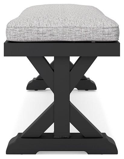 Beachcroft Outdoor Bench with Cushion - Furniture World